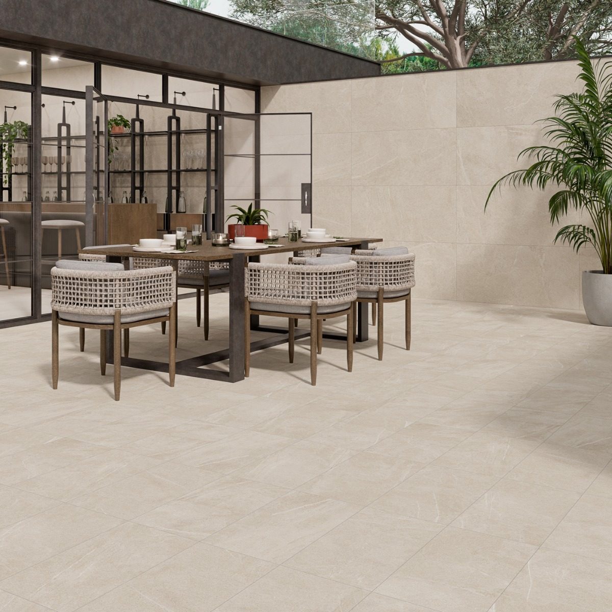 Klinker Bellevue Ivory Marmor Matt 60x120 cm