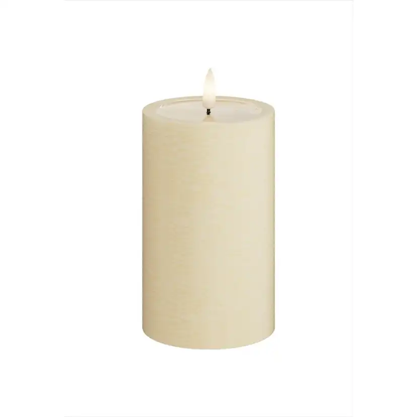 LED-Blockljus UNIQUE Candles 7,5x12,5 cm