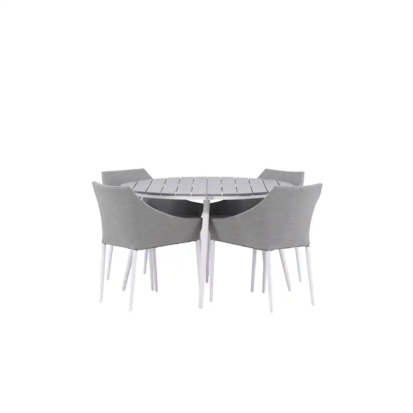 Matgrupp Venture Home Break Ø120 cm med 4 Spoga Stolar