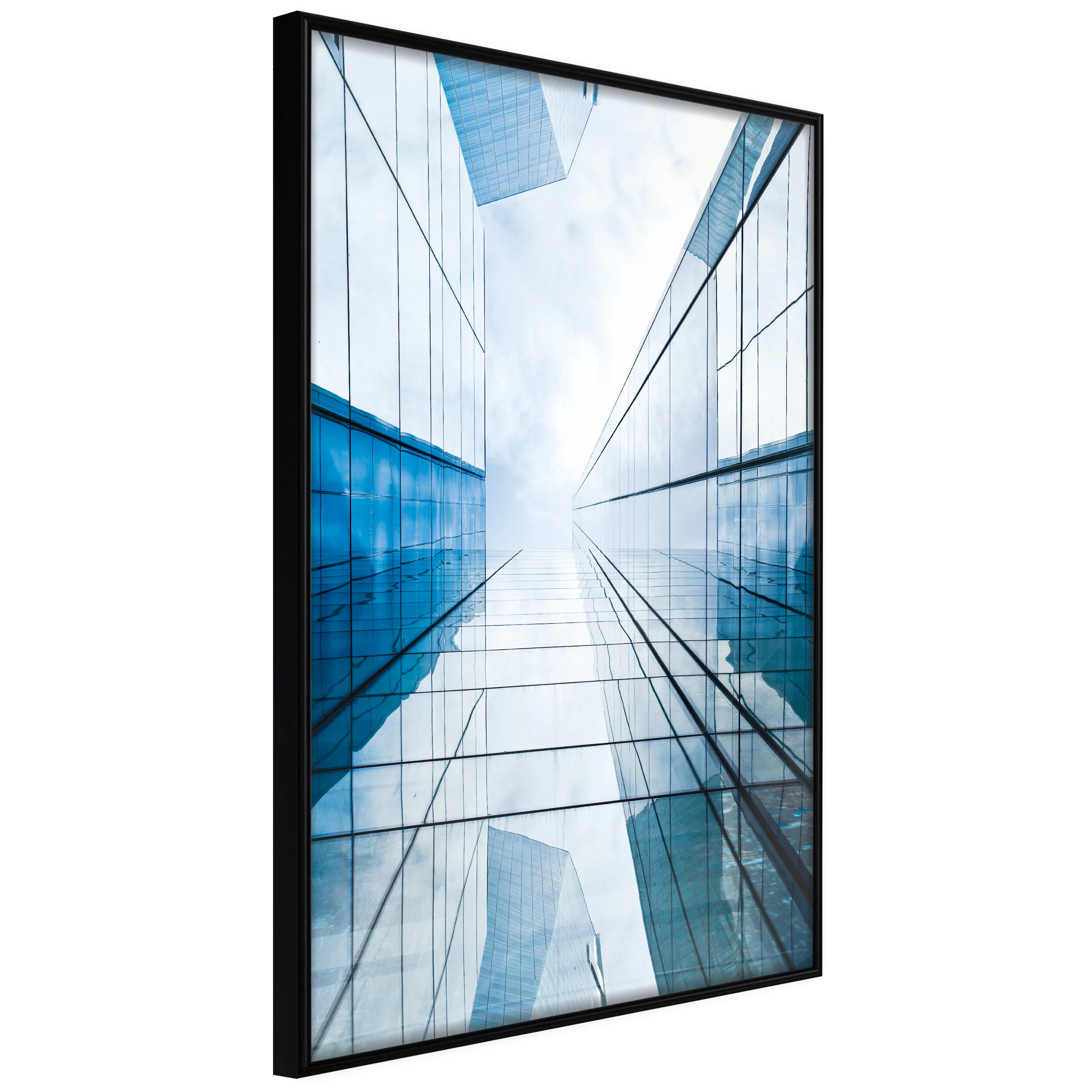 Affisch - Modern Skyscraper [Poster] 40x60 Svart ram, 40x60 cm