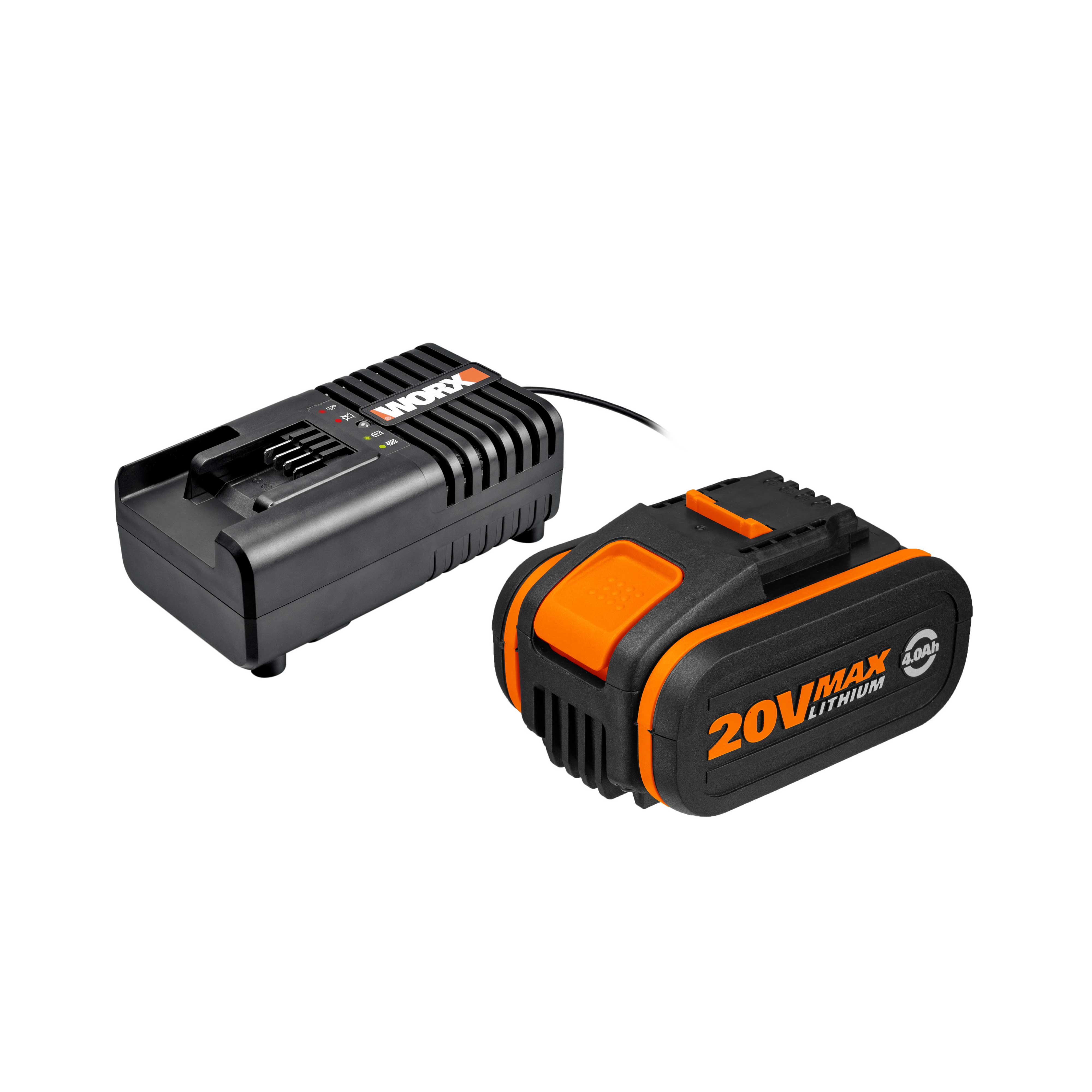 Batteri Worx 20V 4.0Ah med Laddare