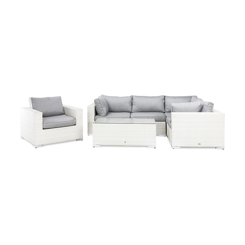 Loungegrupp Comfort Garden Bahamas Soffa 5-sits med Bord med Fåtölj