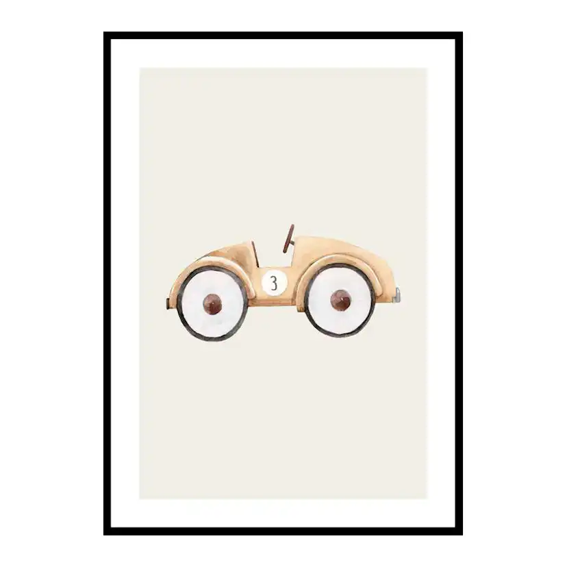 Poster Gallerix Beige Toy Car
