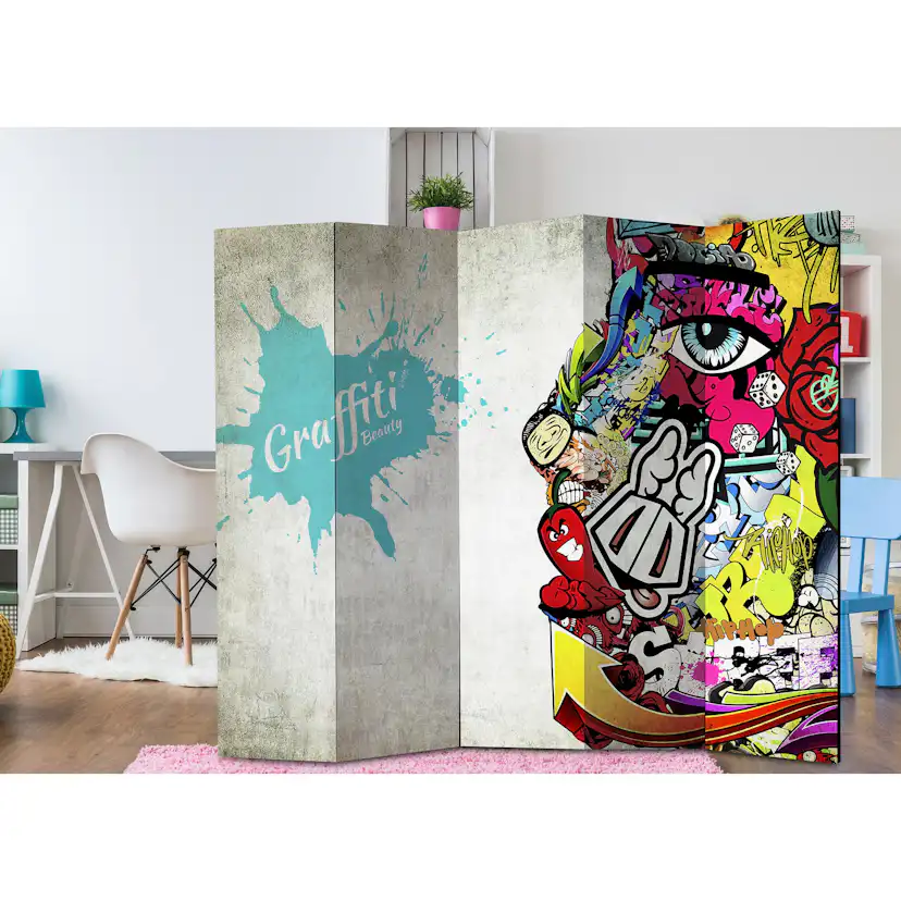 Rumsavdelare Arkiio Graffiti Beauty 225x172 cm