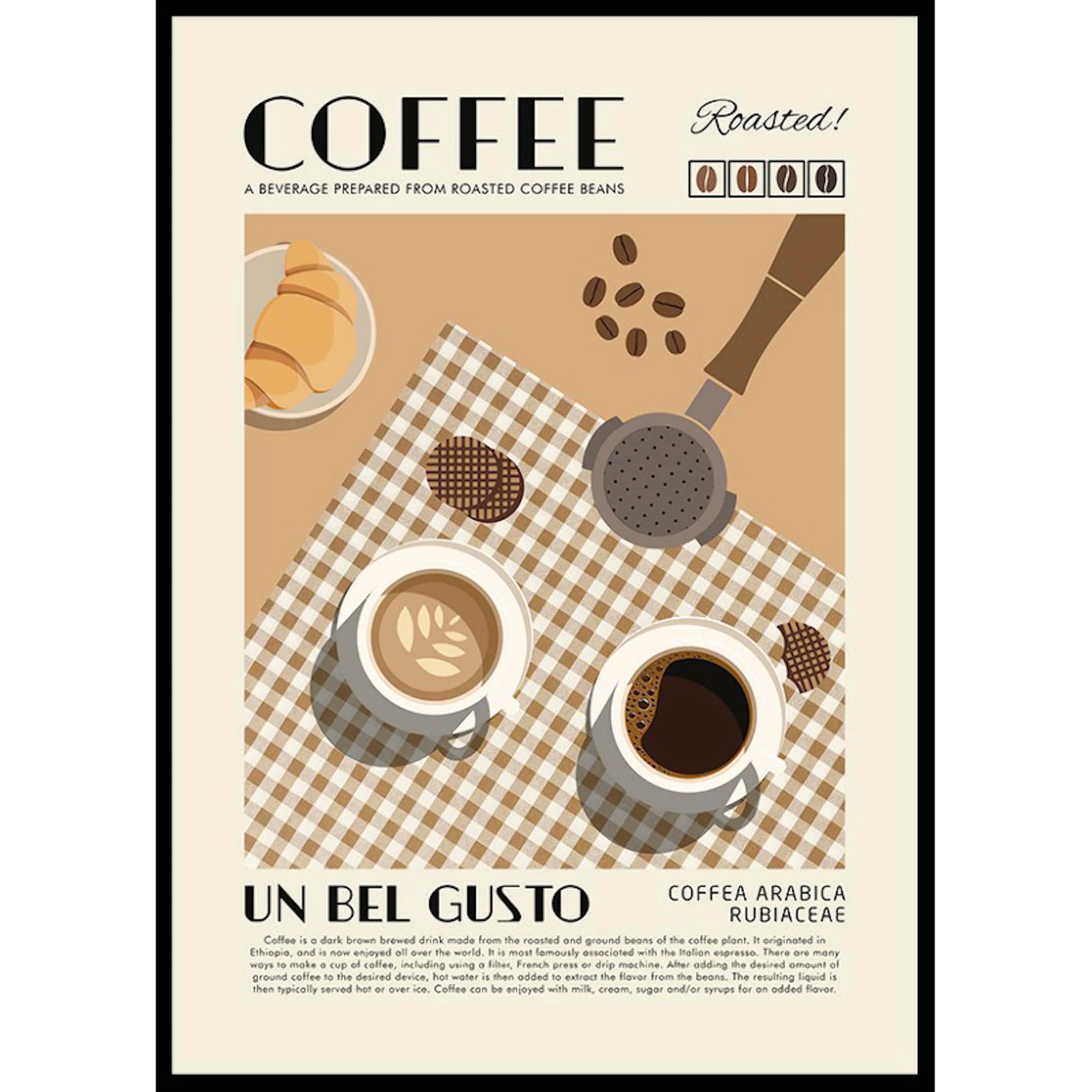 Poster Gallerix Coffee Un Bel Gusto