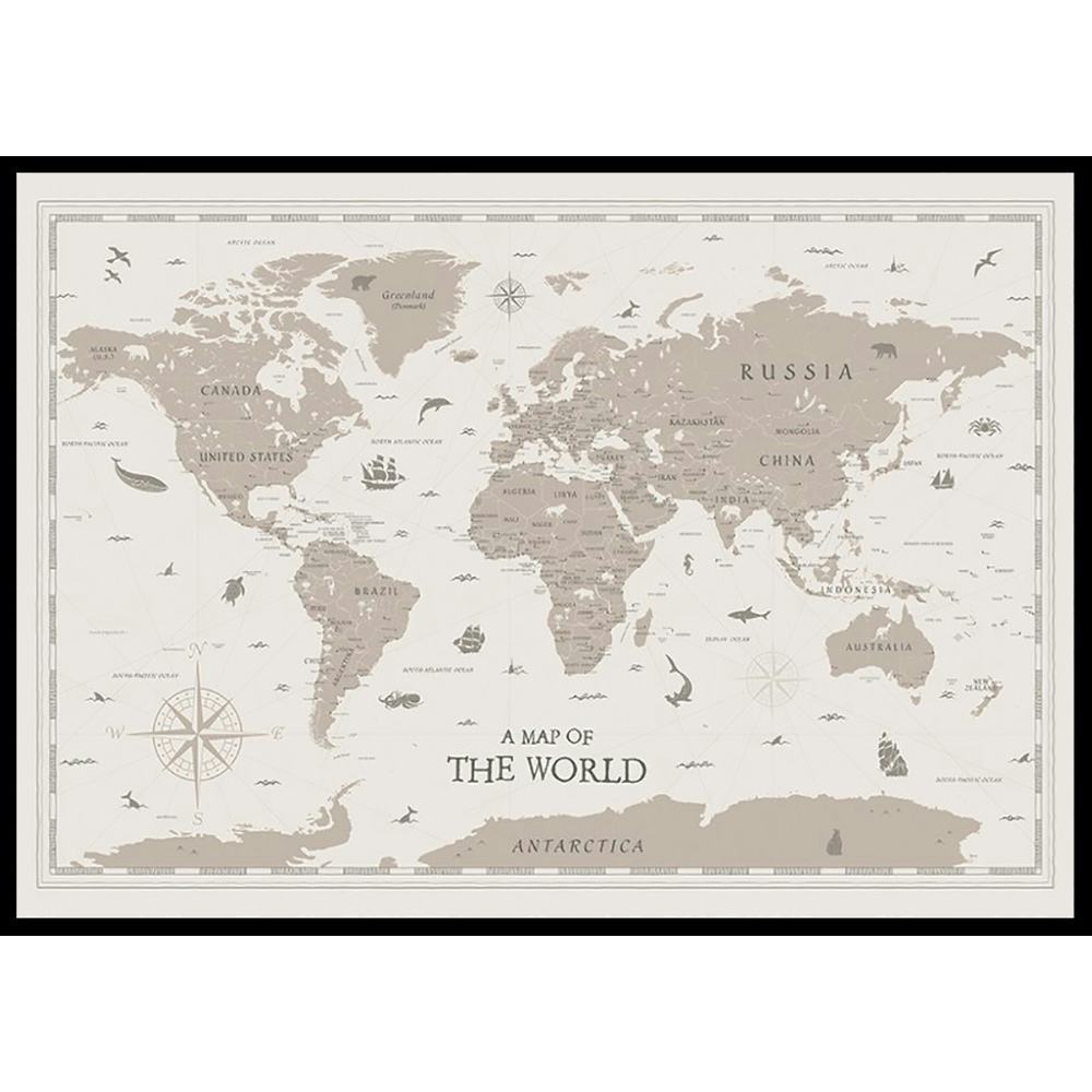 Poster Gallerix A Map Of The World