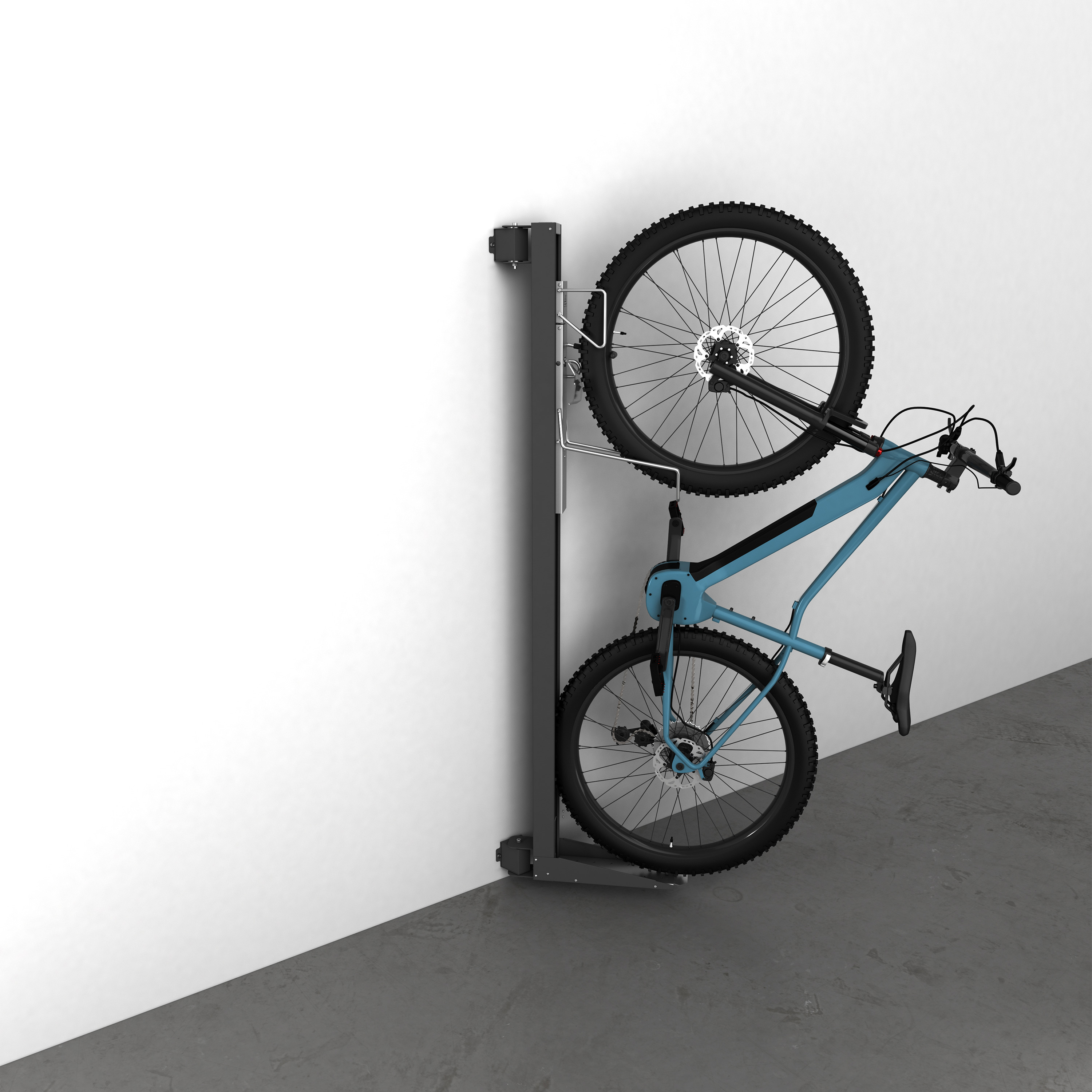 Cykelhållare BikeLift för Väggmontering Svängbar Mörkgrå