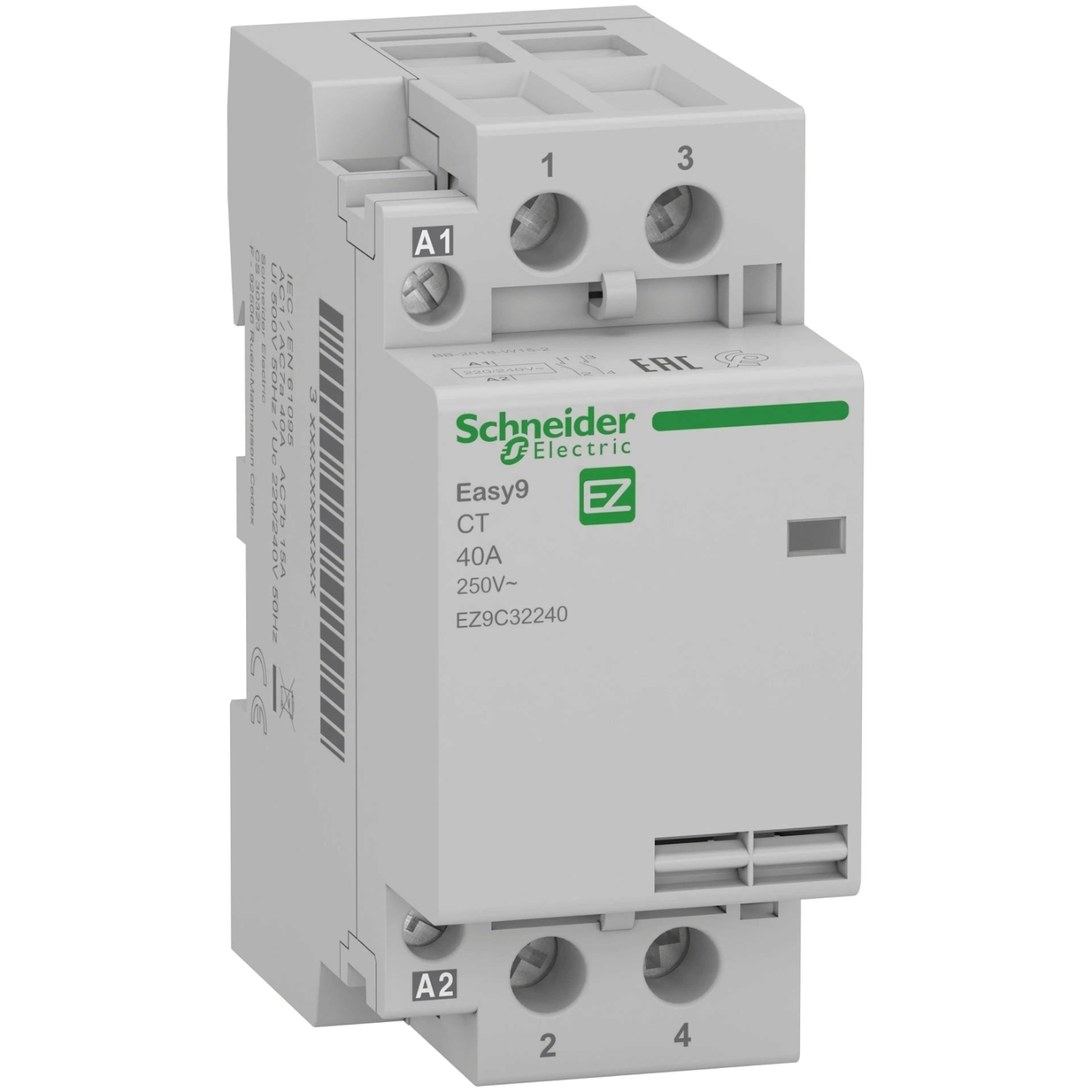 Överspänningsskydd Schneider Electric Easy9 3-polig T2 45 kA