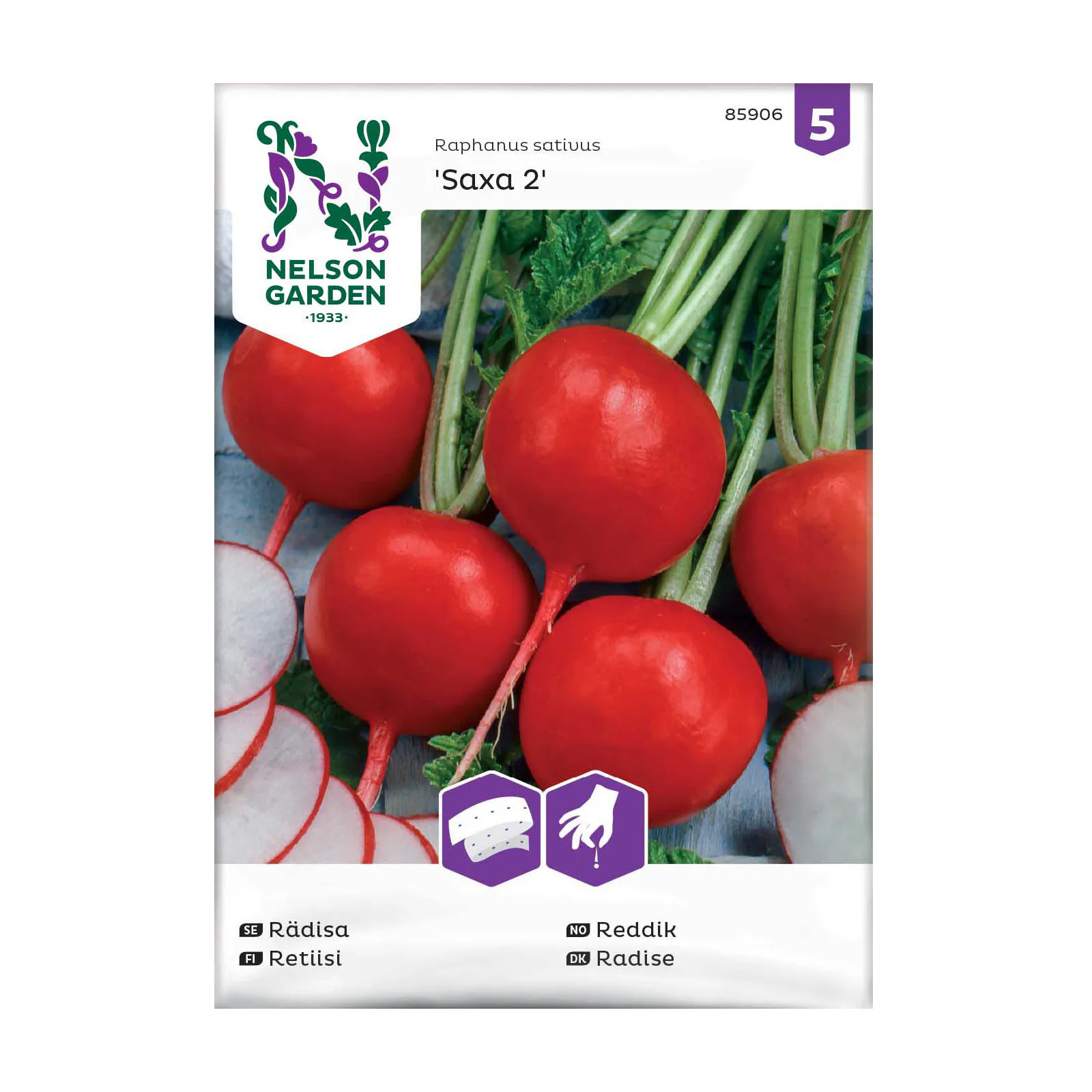Frö Rädisa Nelson Garden Saxa 2 Såband