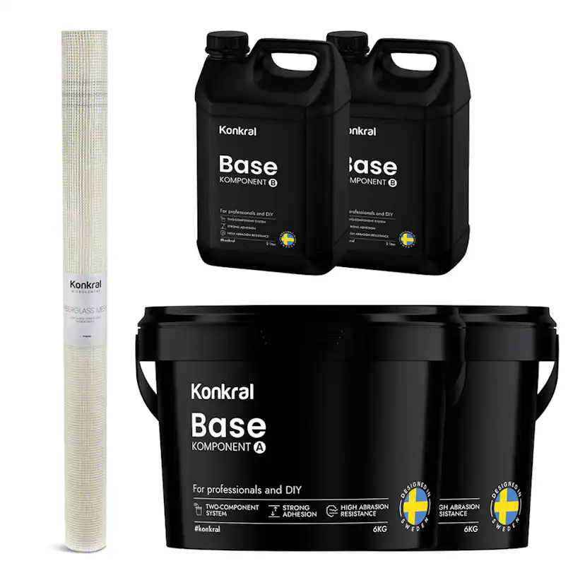 Komplett Förberedelsepaket Konkral För Microcement på Kakel & Klinker