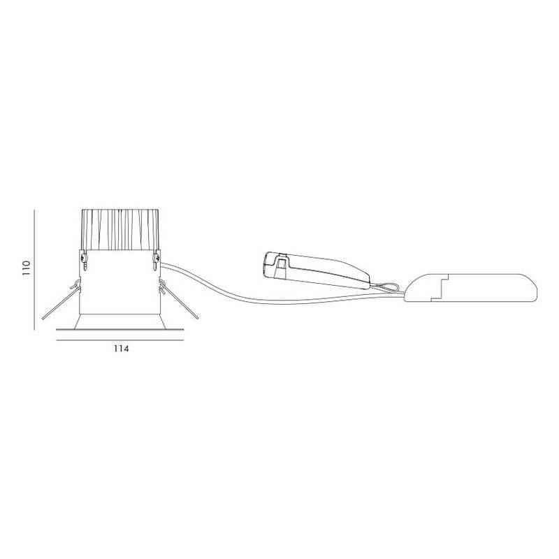 Downlight SG ARMATUREN Jupiter Pro Out V 40D