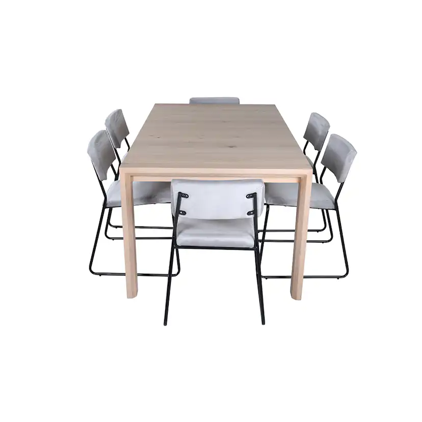 Matgrupp Venture Home Shy med 6 Kungshamn Stolar