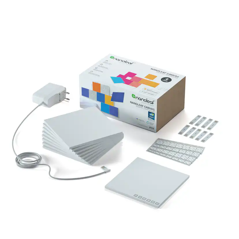 Belysningssystem Nanoleaf Canvas Startkit 9-pack