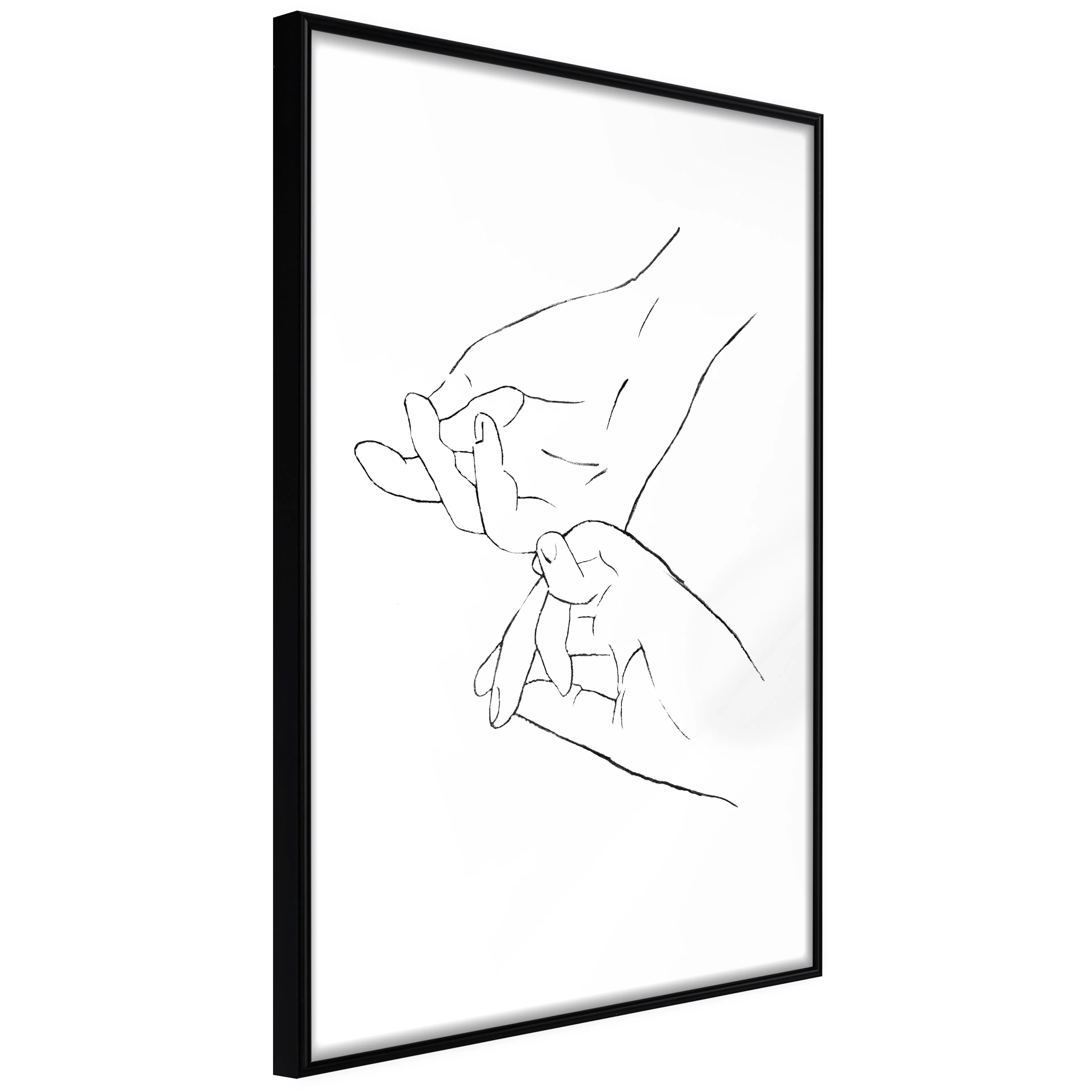 Affisch - Dancing Hand [Poster] 40x60 Svart ram, 40x60 cm