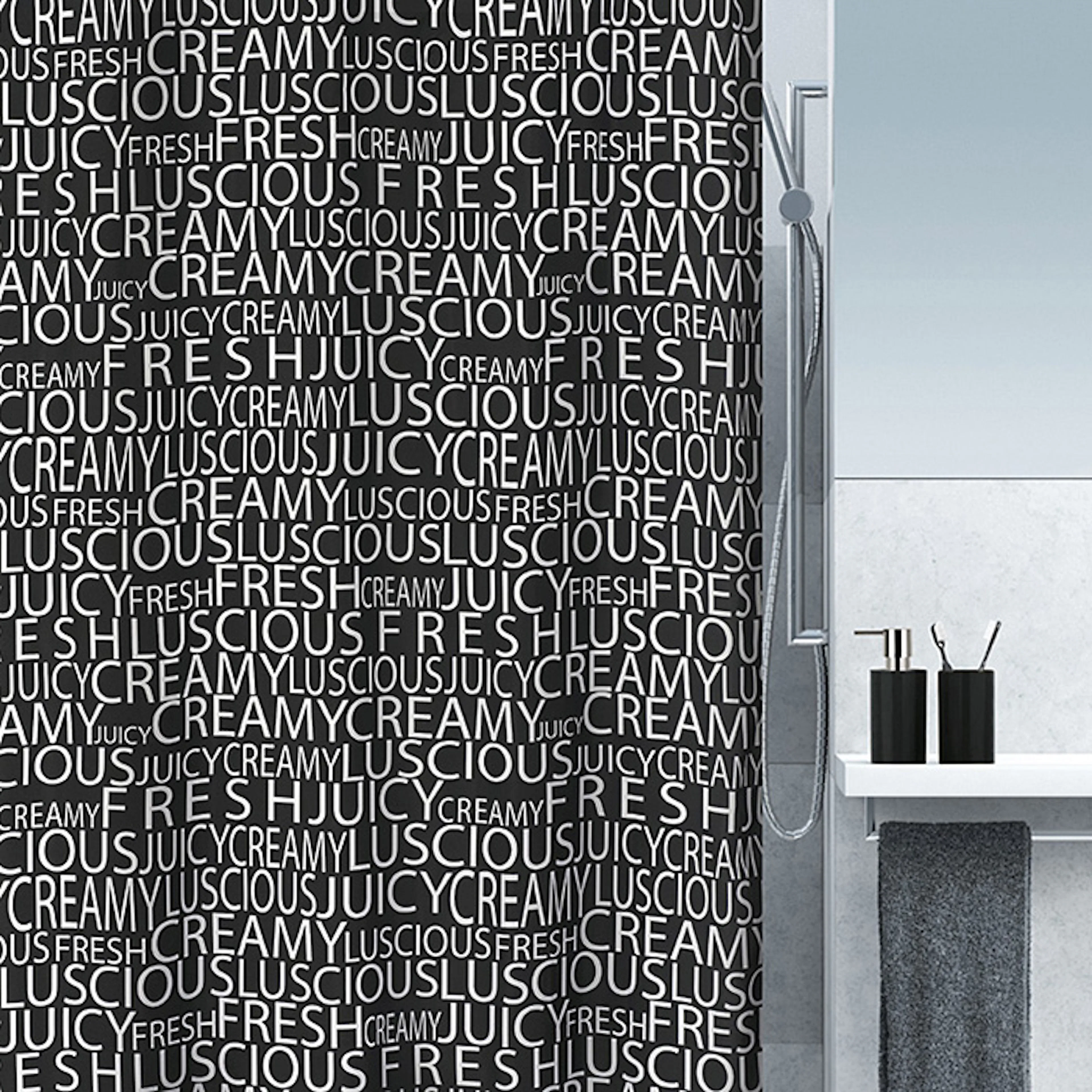 Duschdraperi Spirella Creamy