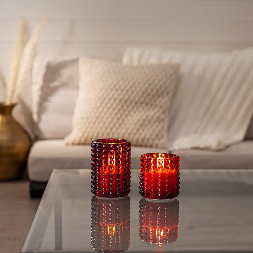 LEDLjus Flamme Dotty 12,5 cm Red Red