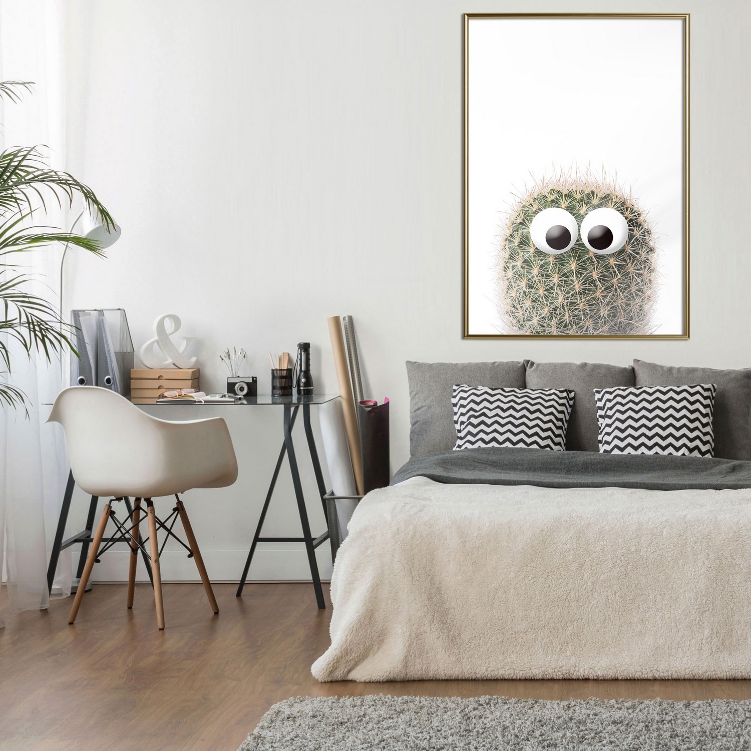 Poster Artgeist Affisch Cactus With Eyes