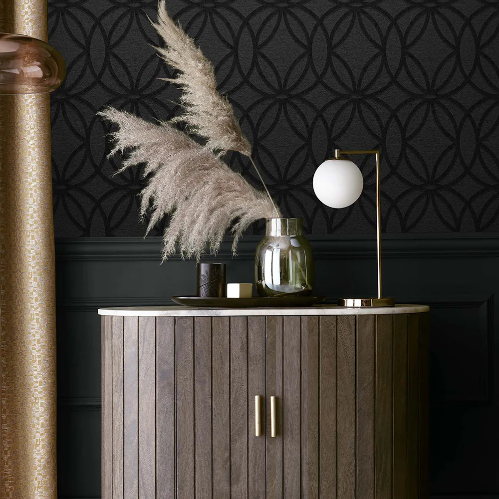 Tapet NEXT Luxe Eclipse Charcoal