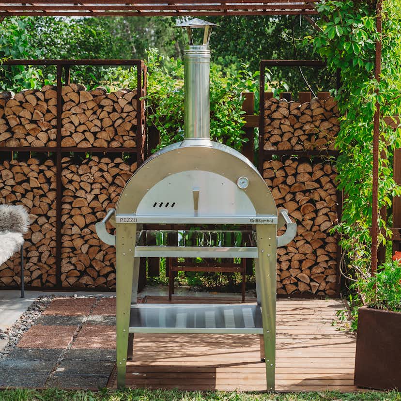 Pizzaugn GrillSymbol Pizzo med Pizzabord Inox