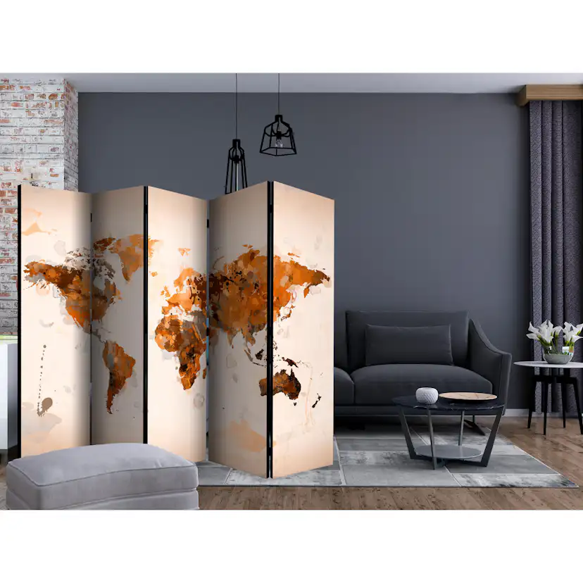 Rumsavdelare Arkiio World in Brown Shades II 225x172 cm