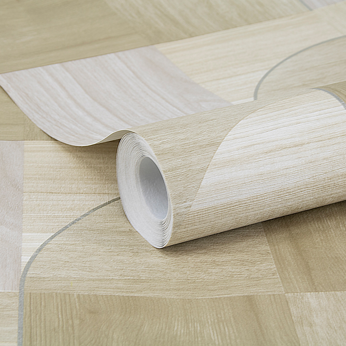 Tapet Easy Decor Wood Circles Beige