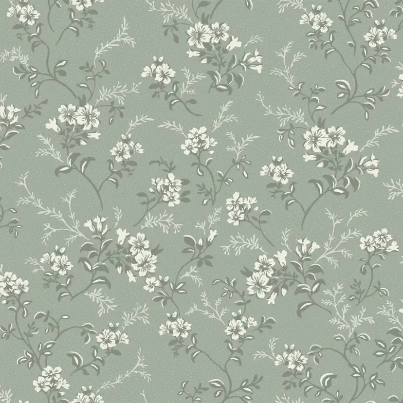 Tapet Duro Flora Sonja 536-04 QuickUp, Mönstrad Grön