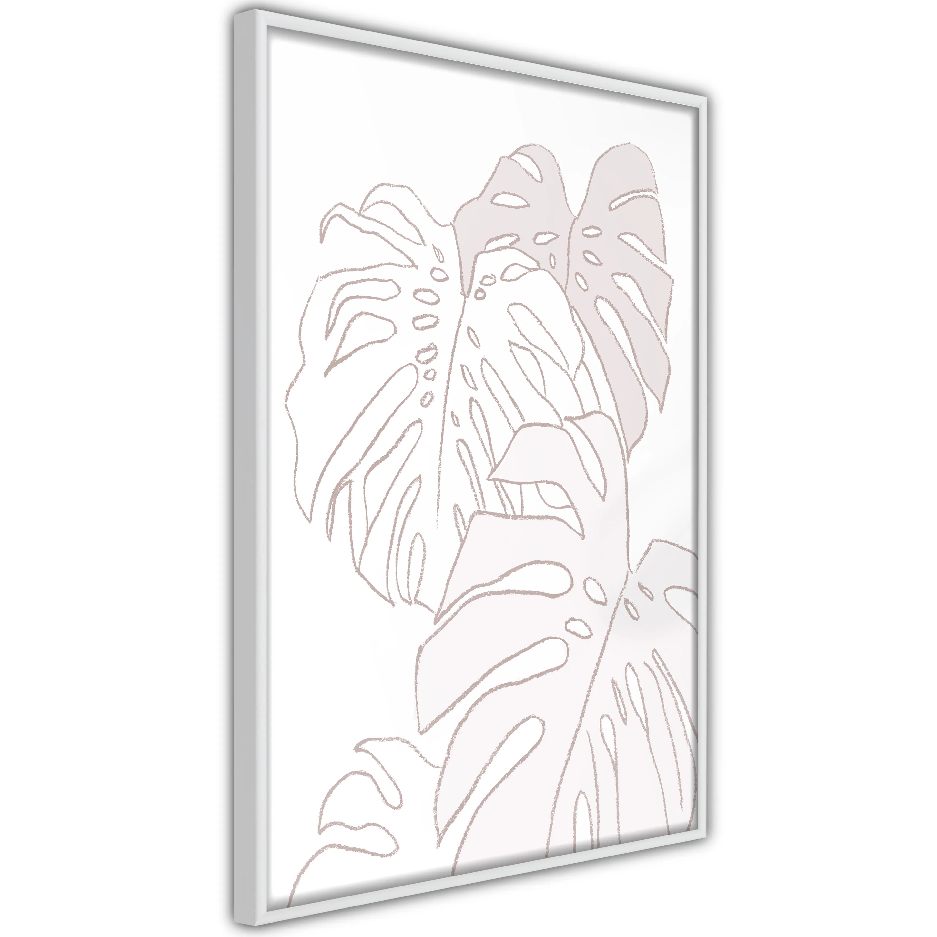 Poster Artgeist Affisch Cream Monstera