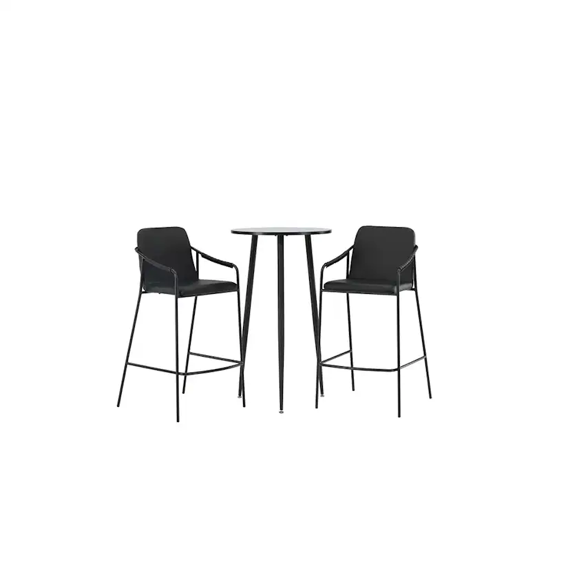 Matgrupp Venture Home Plaza Ø60 cm med 2 st Bella stolar