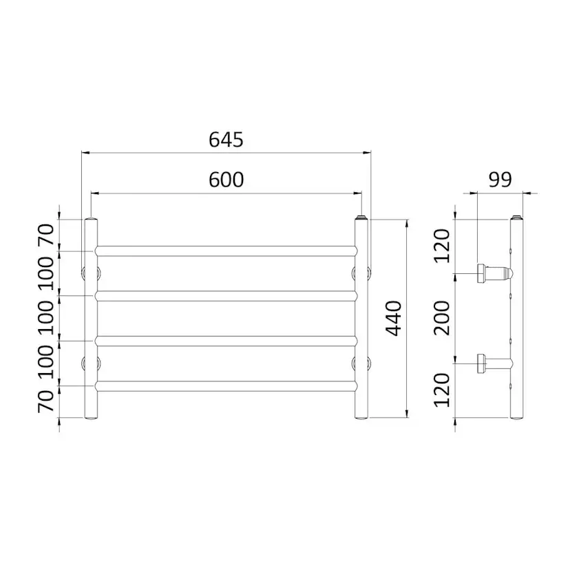 Handdukstork REJ Design Largo E 60444