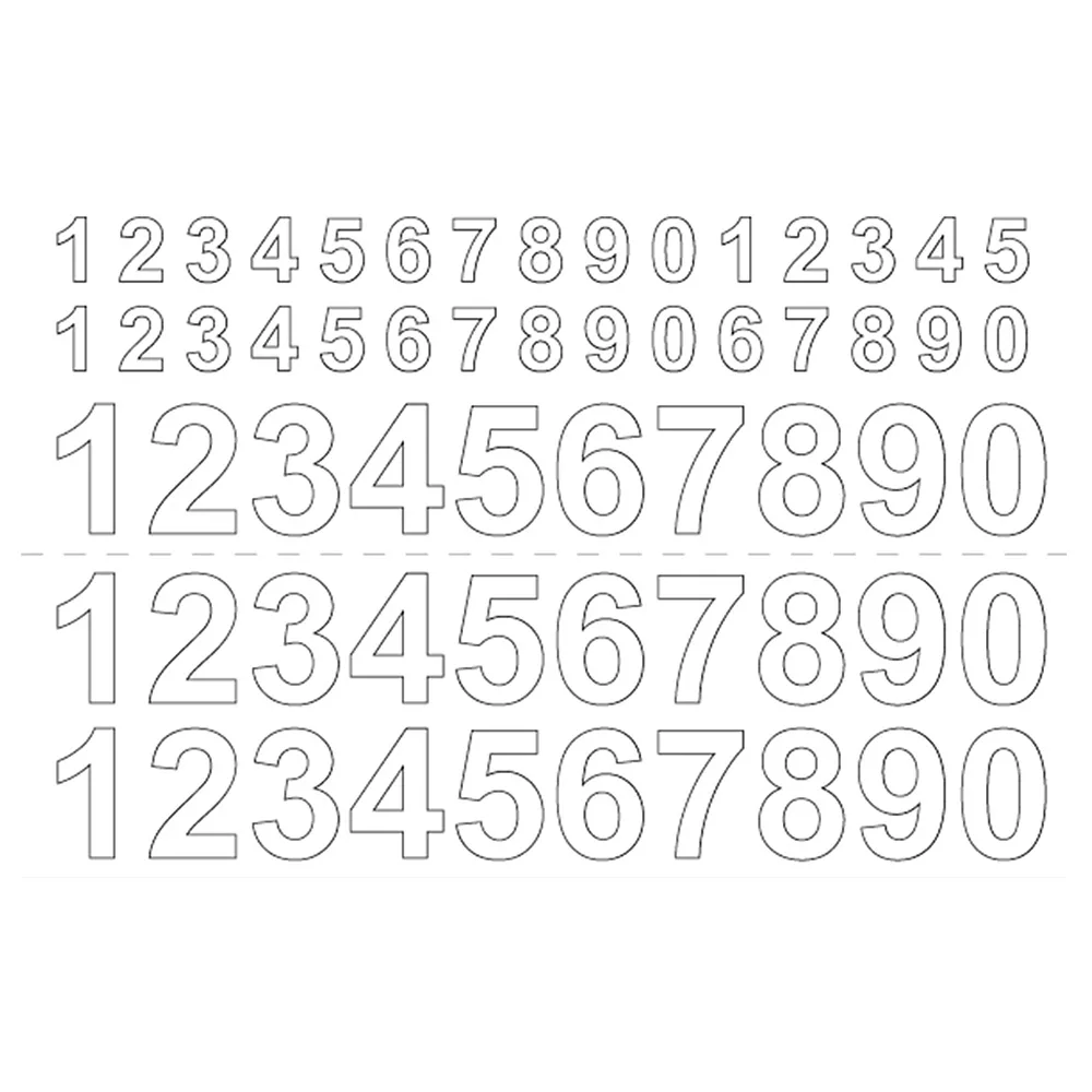 Självhäftande Siffror Habo 13+26 mm