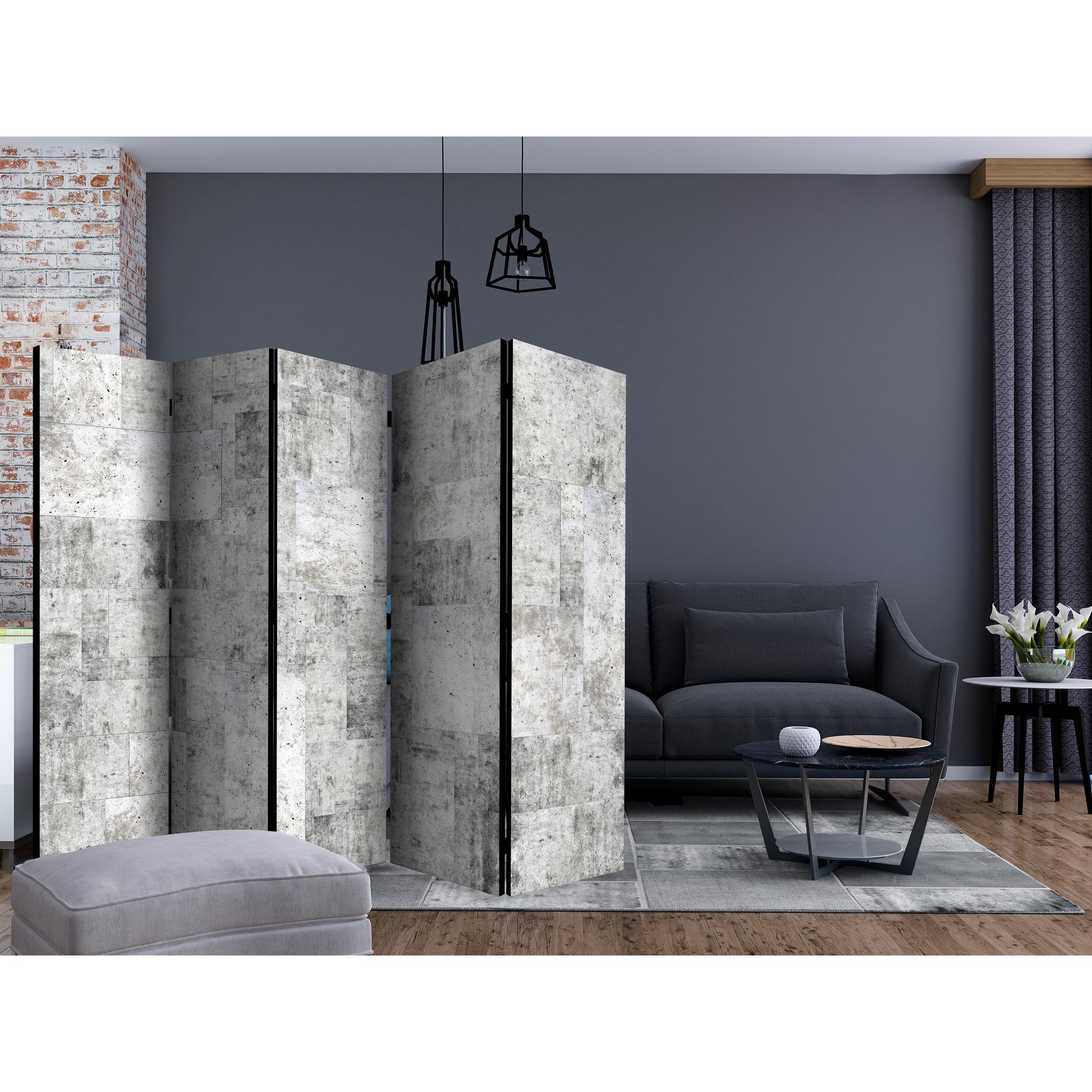 Rumsavdelare Arkiio Concrete Grey City II 225x172 cm
