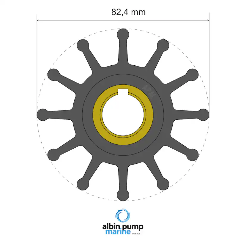 Impeller Albin Group Marine Premium 06-02-025