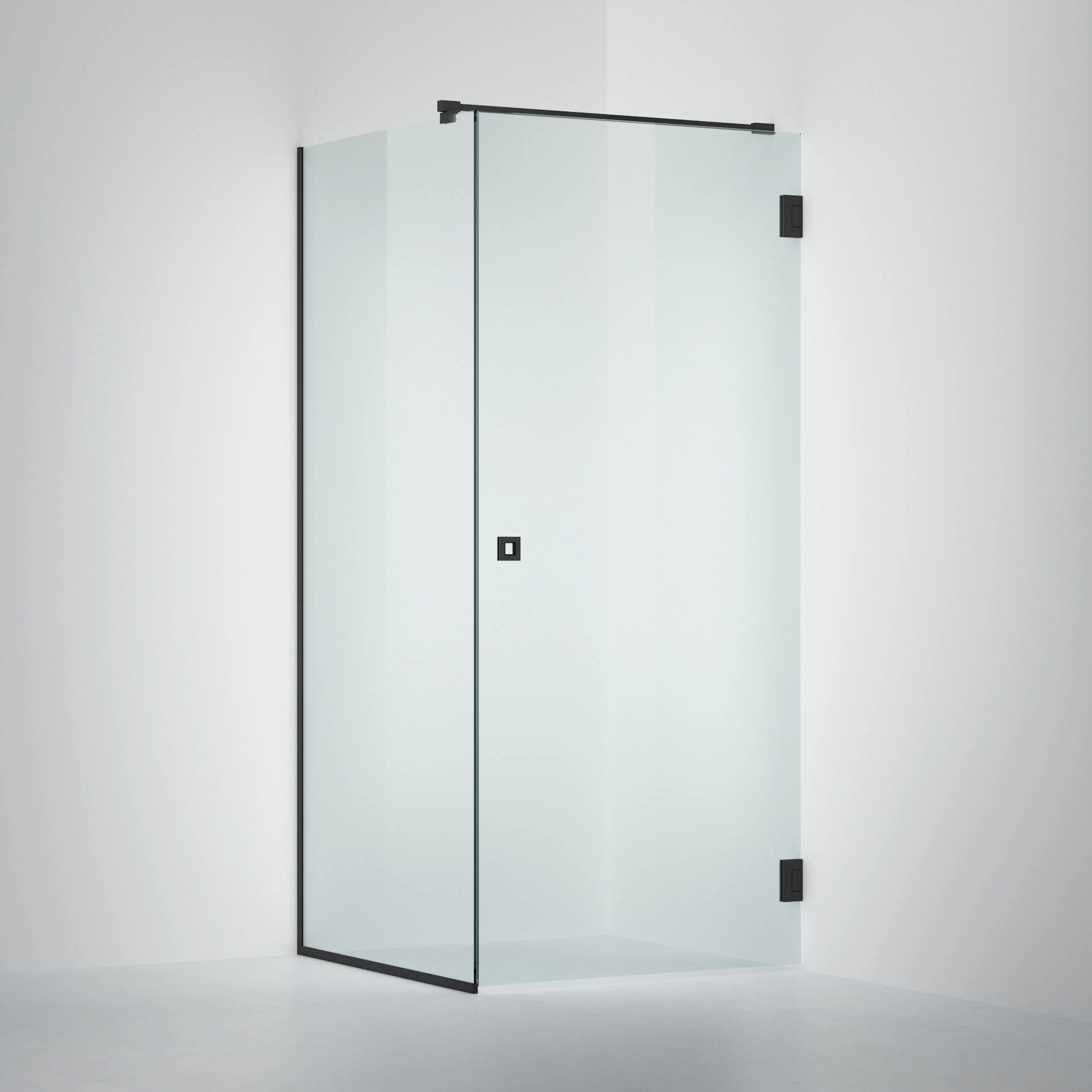 Duschvägg INR Arc 13 Frame 800x800 mm Clear, Black CONCATENATE("BxH:",CI3,"mm, Yta: ",CM3,", Färg Profil: ",CL3,", ",CJ3,)