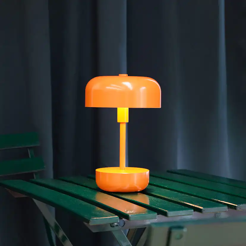 Portabel Bordslampa Dyberg Larsen Haipot LED Uppladdningsbar