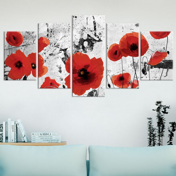 Tavla Arkiio Scarlet Flowers