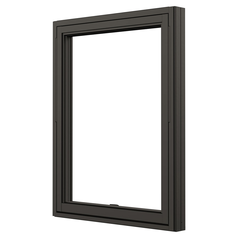 Vridfönster NorDan NTech 3-Glas Aluminium BlackLine Svart
