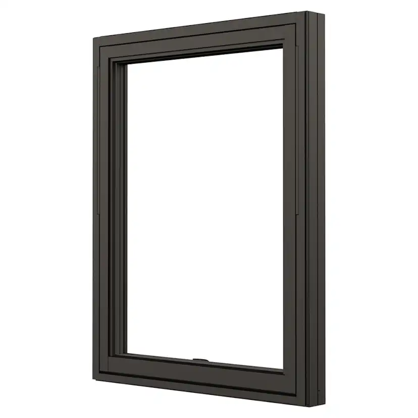 Vridfönster NorDan NTech 3-Glas Aluminium BlackLine Svart