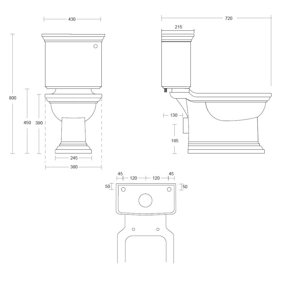 Radcliffe CC Vit/Krom Sits Ek Trä Mjuk Vit/Krom Sits: Ek Mjukstängande Träsits