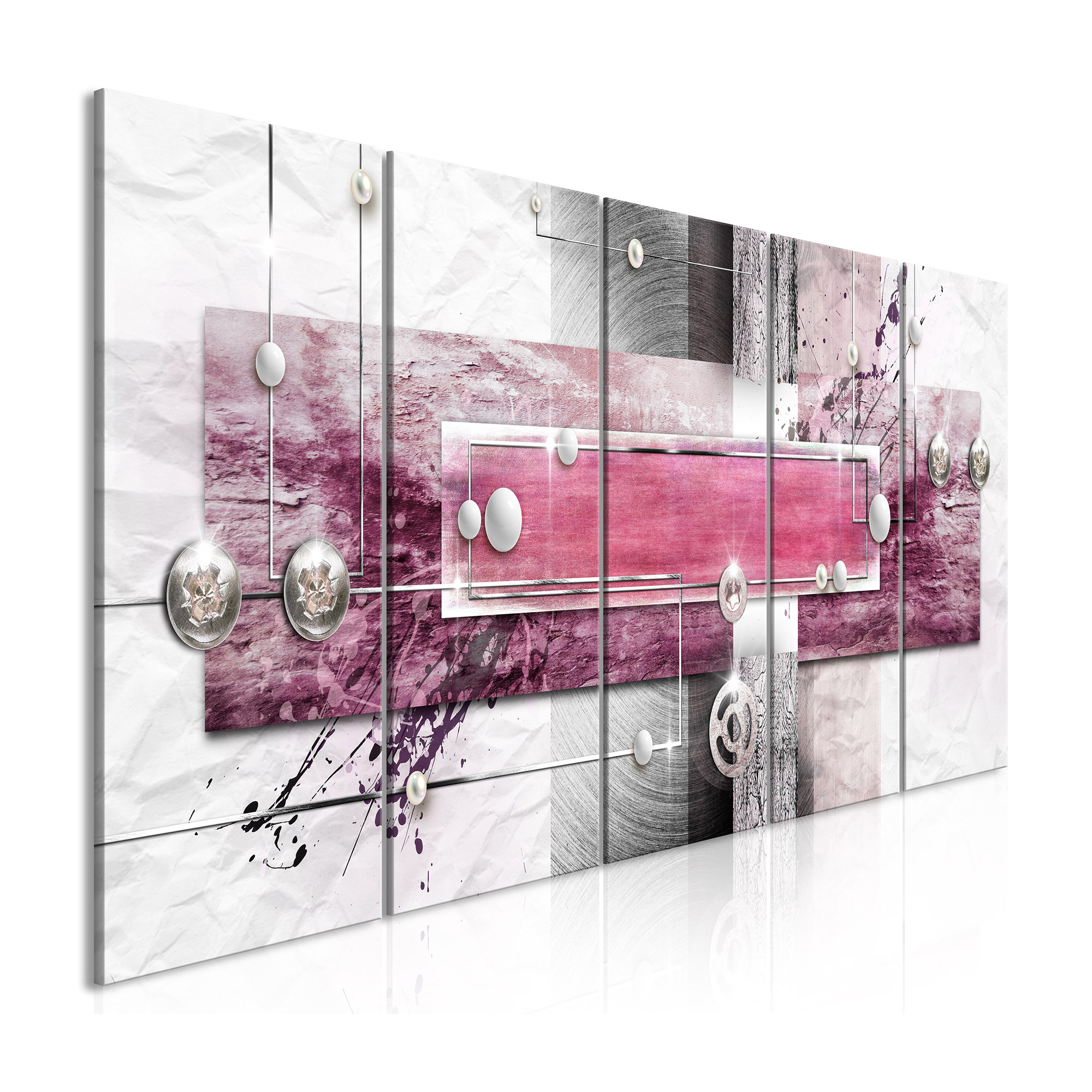 Tavla Arkiio Mysterious Mechanism Narrow Pink 5 delar