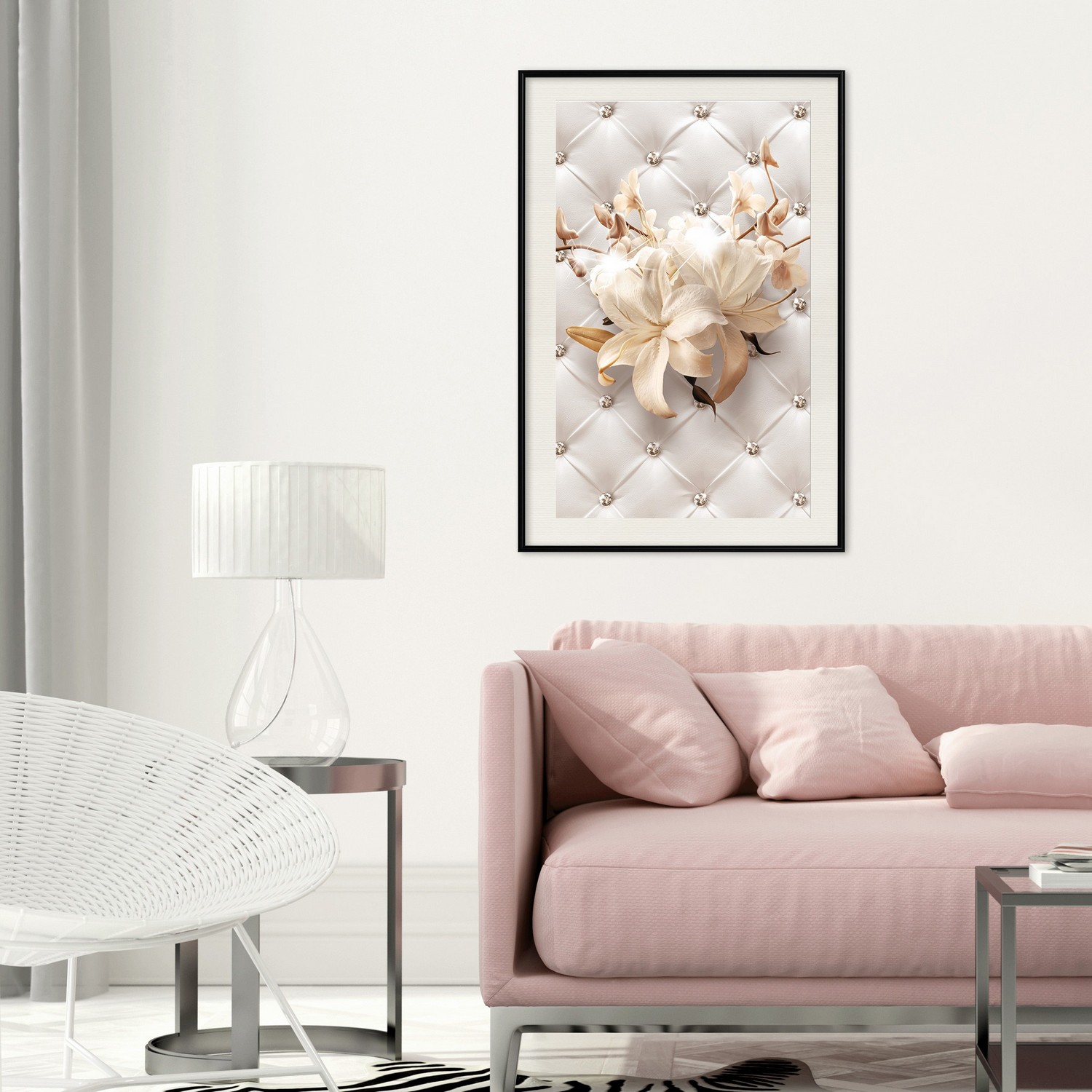 Poster Artgeist Affisch Diamond Lilies