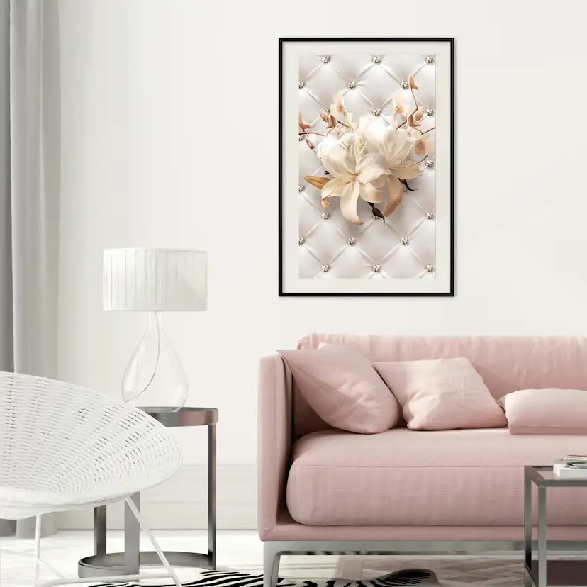 Poster Artgeist Affisch Diamond Lilies