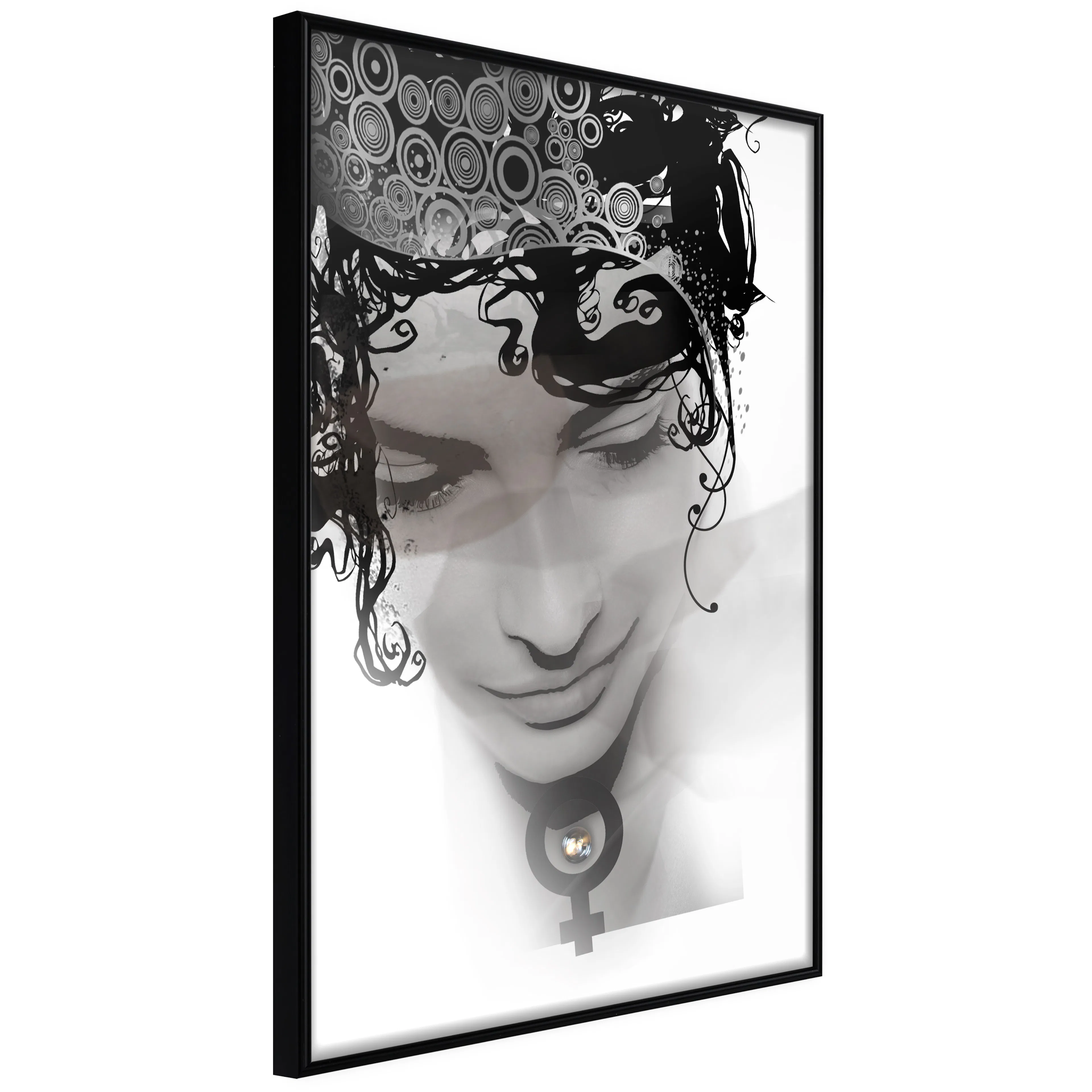 Affisch - Female Beauty [Poster] 40x60 Svart ram, 40x60 cm