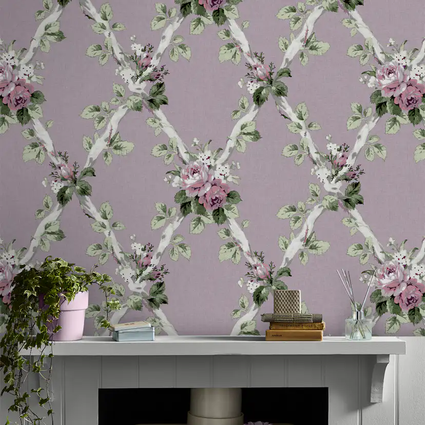 Tapet Laura Ashley Elwyn Lila