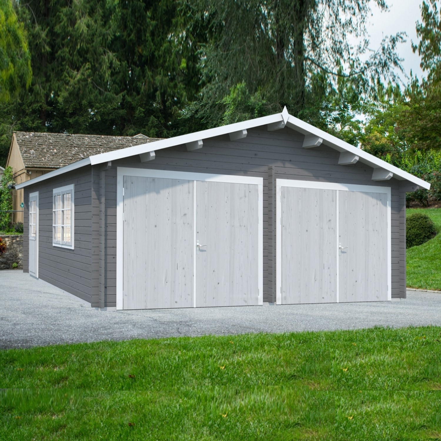 Roger 28,4 m2 w/ wooden gate Obehandlad