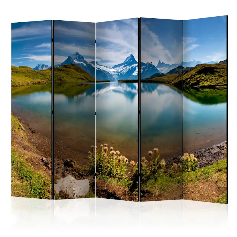 Rumsavdelare Arkiio Lake with Mountain Reflection Switzerland II 225x172 cm