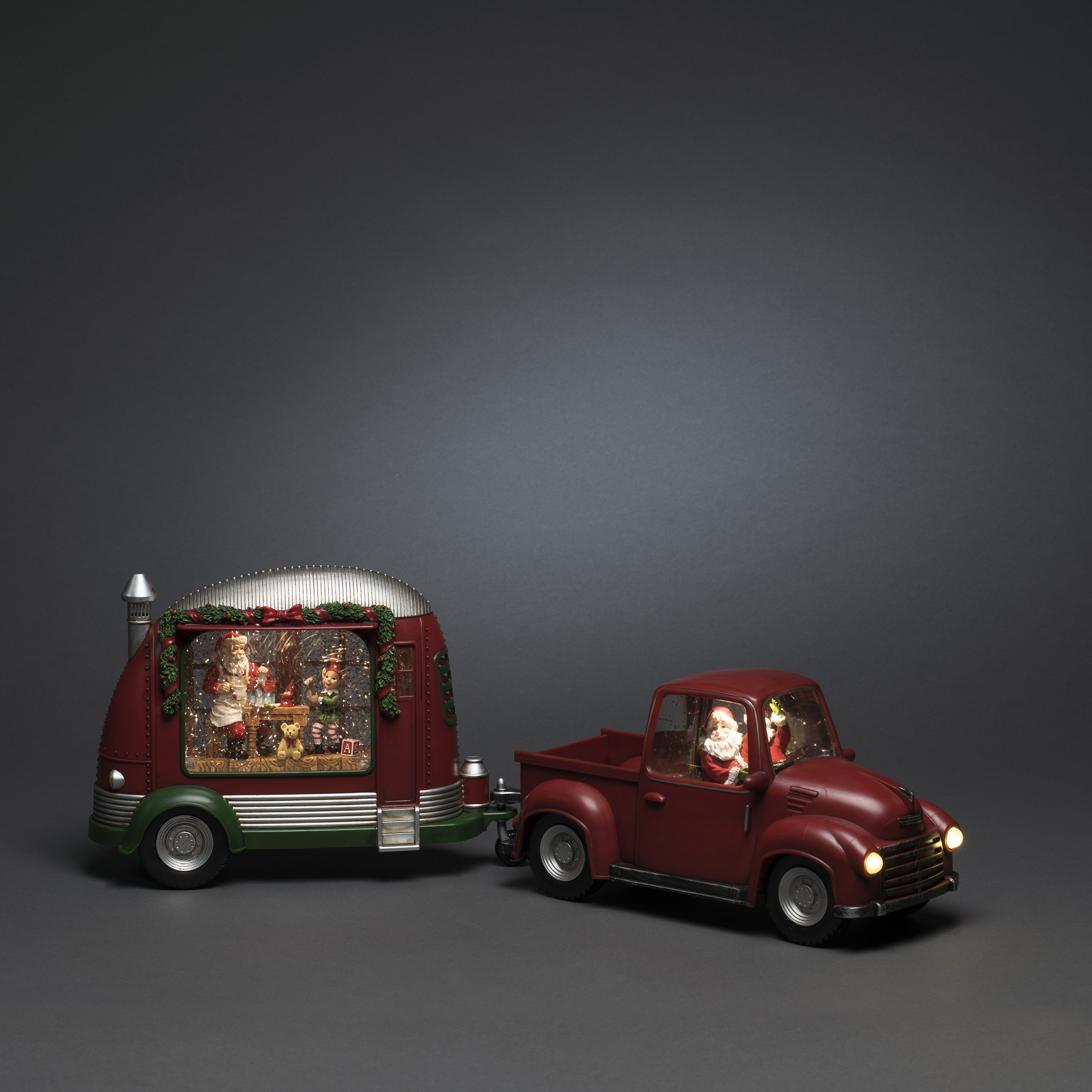 Juldekoration Gnosjö Konstsmide Husvagn med Tomte