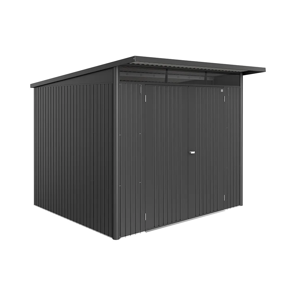 Redskapsbod Biohort Avantgarde Eco A6 Metallic Mörkgrå Dubbeldörr