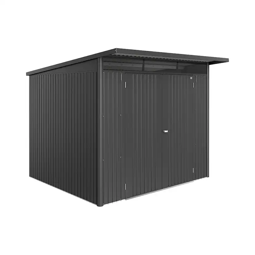 Redskapsbod Biohort Avantgarde Eco A6 Metallic Mörkgrå Dubbeldörr