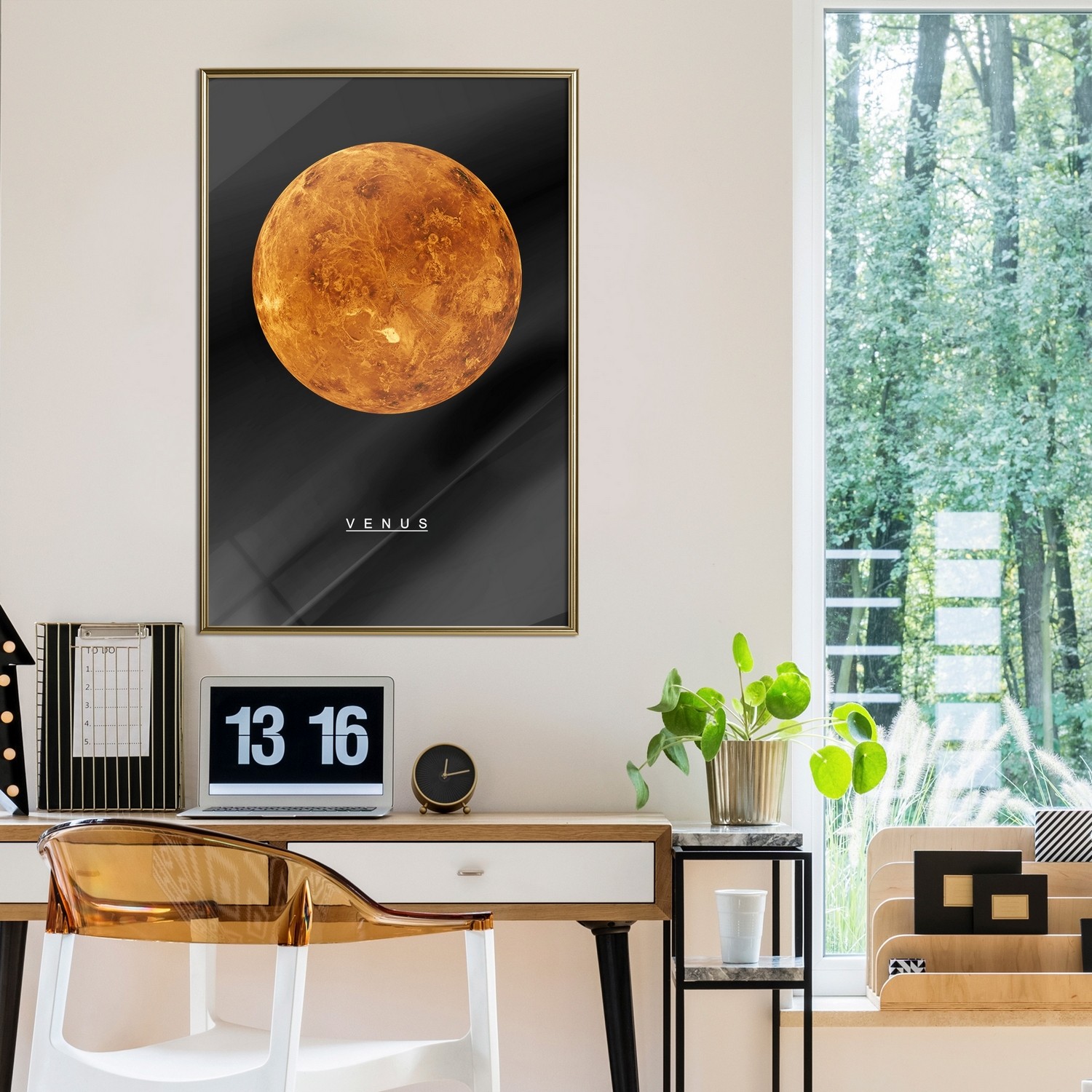 Affisch - Venus [Poster] 20x30 Guld ram, 20x30 cm