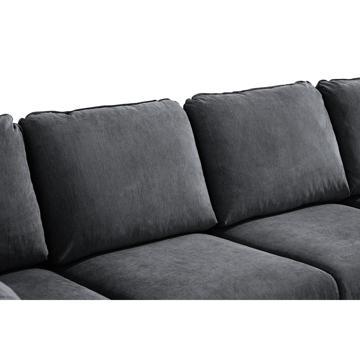 Trend Lyx U-soffa med Divan Vänster Mörkgrå